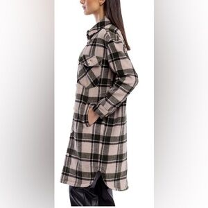 Plaid Long Shacket BLANK NYC Perfect Timing new with tag size medium ful…